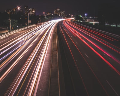 灯光摄影的道路

